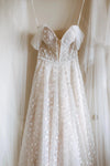Flower Lace Emboridery Wedding Dresses Off-The-Shoulder ZW454