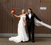 Flower Lace Emboridery Wedding Dresses Off-The-Shoulder ZW454