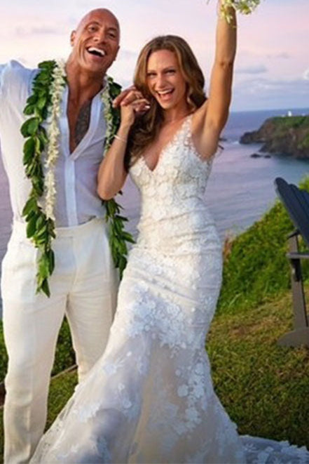 Lace Mermaid Bridal Wedding Gowns Sheer Neck DW193