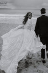 Timeless Wrap Wedding Dresses Dramatic Sleeve