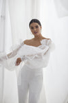 Transparency Full Length Sleeves Bridal Detachable Sleeve Puffy Accessories DG015