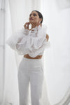 Transparency Full Length Sleeves Bridal Detachable Sleeve Puffy Accessories DG015