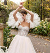 Tulle Fashion Removeable Sleeves Set Chic Boho Wedding Accessories DG081