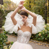 Tulle Fashion Removeable Sleeves Set Chic Boho Wedding Accessories DG081