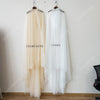 Two Layers Tulle wedding Cloak with Hood Simple Fairy Boho Wedding Cape 2m length DJ098