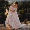 Two Pieces Lace Wedding Dresses Noivas chic ZW493