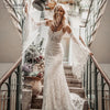 Mermaid Bohemian Wedding Dresses With Detachable Sleeve DW440