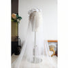 Pearl Bride Veil Ivory Double Layers Hand Sewing Metal Hair Comb Veil V607