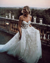Chic Ivory Wedding Dress Lace Cheap Beautiful Wedding Dress TBW67
