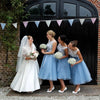 Sky Blue Bridesmaid Dresses Lace Beautiful A Line Wedding Party Dress