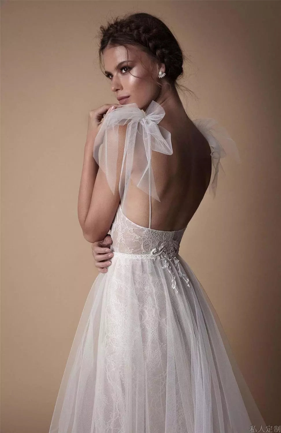 Long Evening Dresses Appliques Tulle Slit Party Dress TANYA BRIDAL Long Evening Dresses Appliques Tulle Slit Party Dress TANYA BRIDAL