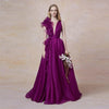 Purple Evening Dress In Organza Fashion Evening Gown