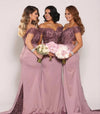 Vintage Mermaid Lace Country Style Bridesmaid Dress