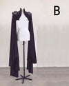 Wedding Cape High Neck Long Sleeve Vintage Women Jacket 3D Flowers Long Shawl DJ139