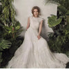 A-line Open Back Boho Wedding Dresses 218171512