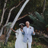 African A Line Wedding Dresses with Lace Wrap