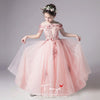 Wedding Flower Girl Dress Dusty Pink Princess Party Pageant Formal Dress TBF04