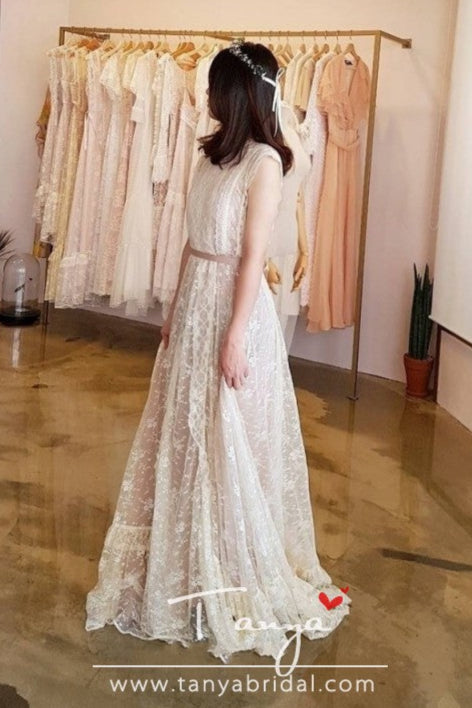 Bohemian Wedding Dress Beach Summer France Wedding Gowns ZW077