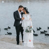 Flare Sleeve Wedding Dresses V-Neck Bohemian bridal Gowns ZW0248