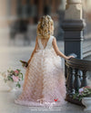 Tiered Tulle Princess Dress Custom Made Flower Girl Dress For Wedding TBF023