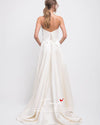 Classic A Line Satin Simple Wedding Dress TT427