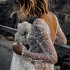 Bohemian Sparkly Sequined Luxury Wedding Dresses ZW209