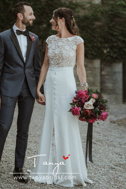 Warm Sincere Lace Wedding Dresses Elegance Abiti da sposa ZW165