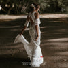 Modern Free Spirited Bridal Wedding Dresses Tasseled Trim Bohemian Vibe Vestido De Noivas Ruede Chic ZW222