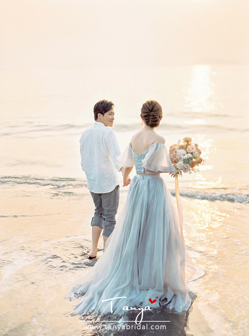 Bohemian Wedding Dress A Line Beach Style TBW36 TANYA BRIDAL Bohemian Wedding Dress A Line Beach Style TBW36 TANYA BRIDAL