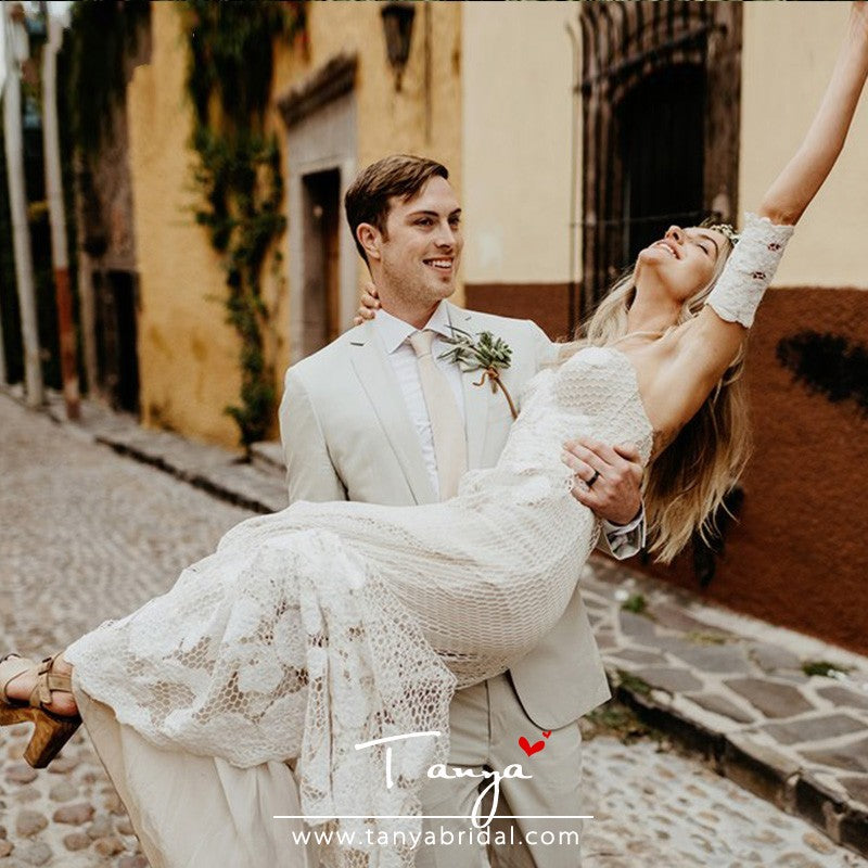 Vintage Spanish Wedding Dresses Grid yarn lace Bridal gowns ZW169 TANYA BRIDAL Vintage Spanish Wedding Dresses Grid yarn lace Bridal gowns ZW169 TANYA BRIDAL