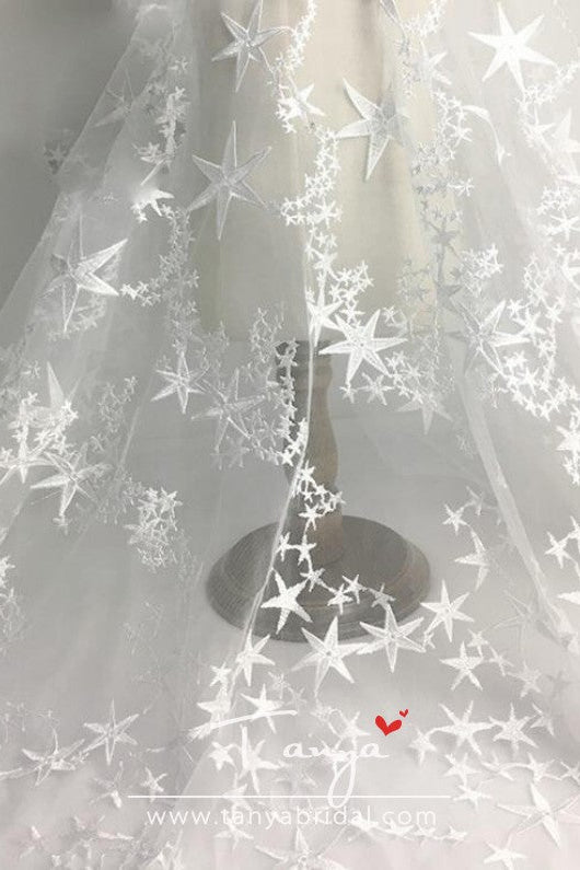 Awesome Floral Print Star Wedding Gowns With Cape ZW124
