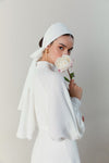 Simple Long Wedding Dress Muslim Floor Length With Buttons