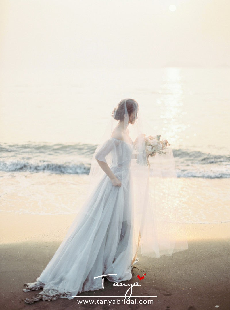 Bohemian Wedding Dress A Line Beach Style TBW36 TANYA BRIDAL Bohemian Wedding Dress A Line Beach Style TBW36 TANYA BRIDAL