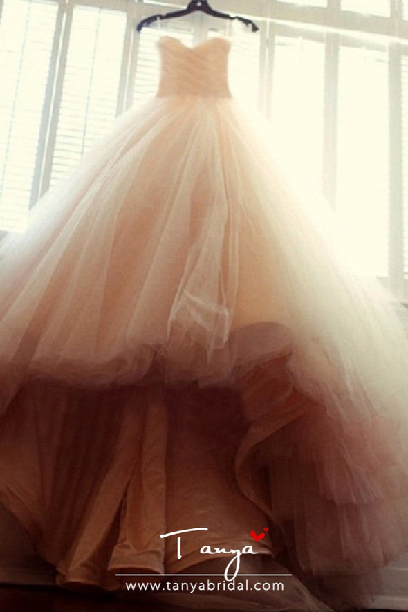 Pink Ball Gown Luxury Wedding Dresses