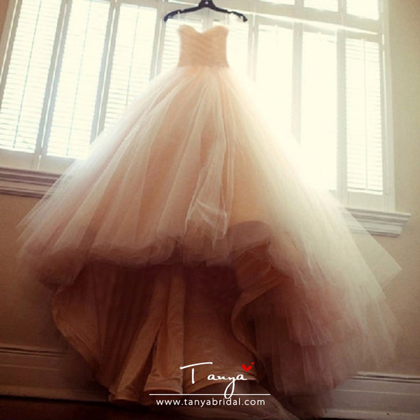 Pink Ball Gown Luxury Wedding Dresses