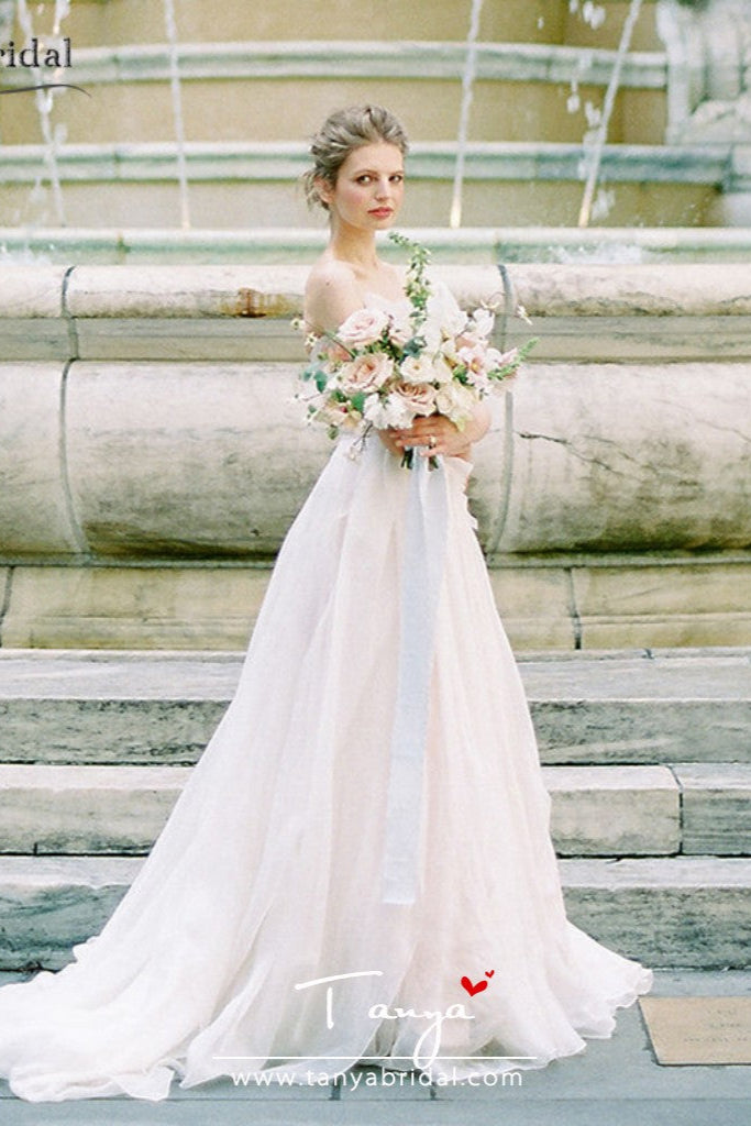 Dreamy Romantic Bridal Gowns Robe De Soriee DW208 – TANYA BRIDAL Dreamy Romantic Bridal Gowns Robe De Soriee DW208 – TANYA BRIDAL