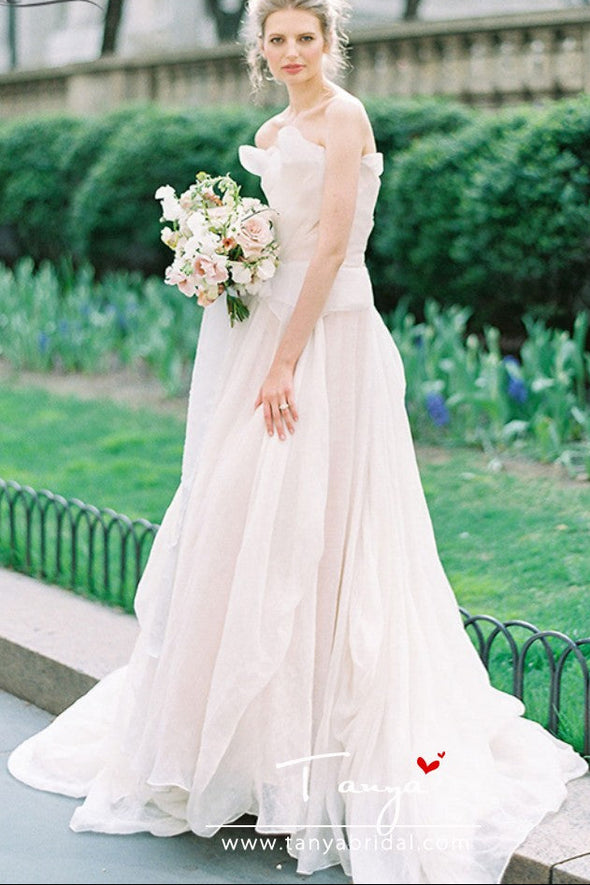 Dreamy Romantic Bridal Gowns Robe De Soriee DW208