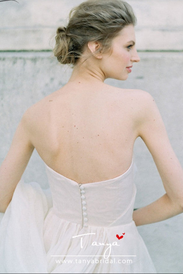 Dreamy Romantic Bridal Gowns Robe De Soriee DW208
