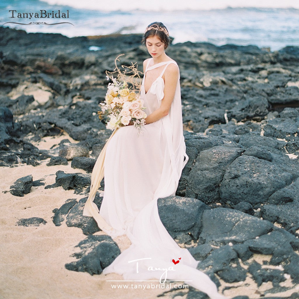 Bmbridal Gorgeous Sweetheart Appliques Wedding Dress Beach Bridal Gowns |  BmBridal