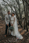 Long sleeve Lace Mermaid wedding Dresses High Neck Spring Vintage bridal Gowns Vestido De noivas ZW0246