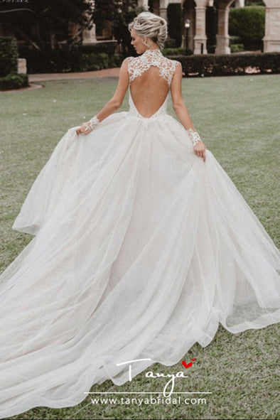 Mermaid Beaded Luxury Bridal Gowns With Detachable Skirt DW206