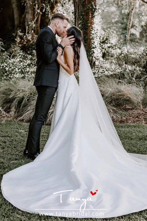 Modest Long Wedding Dresses A Line Country Style TBW15 TANYA BRIDAL Modest Long Wedding Dresses A Line Country Style TBW15 TANYA BRIDAL