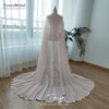 Pink Chiffon Wedding Boleros Custom made Lady Wedding Accessories COSPLAY Shurgs Shawls DJ051