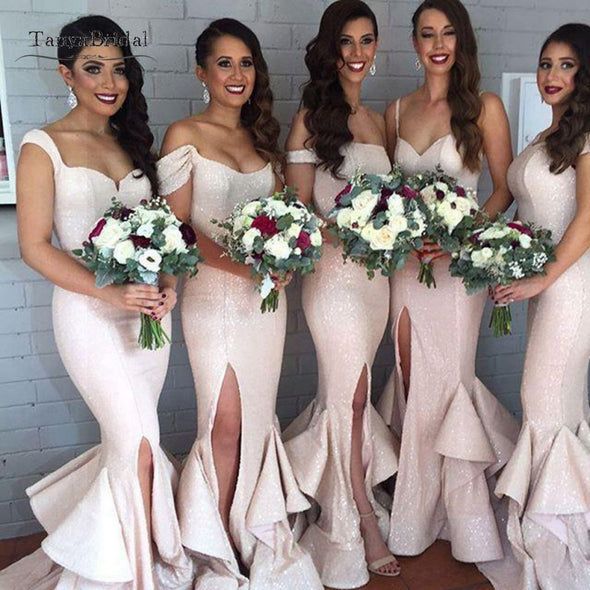Mermaid Bridesmaid Dresses Sequins Bridesmaid Dresses