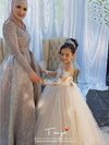 Ball Gown Sweep / Brush Train Wedding / First Communion / Pageant Flower Girl Dresses