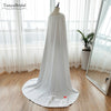 Soft Satin Long Wedding Cape Elegant Wedding Bridal Cloak Unique Wrap Women Shawls DJ102