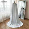 Soft Satin Long Wedding Cape Elegant Wedding Bridal Cloak Unique Wrap Women Shawls DJ102