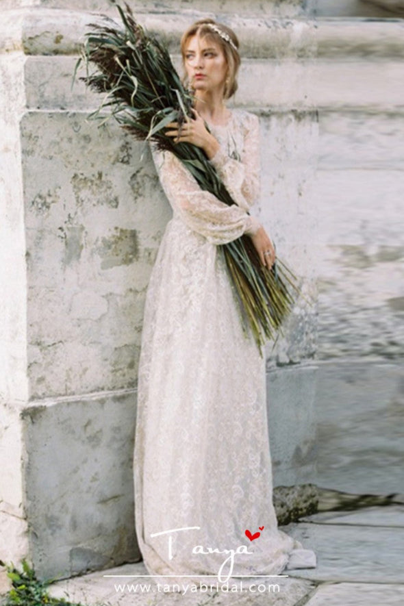 A Line Bridal Gowns Bohemian Vestido De Noivas DW213