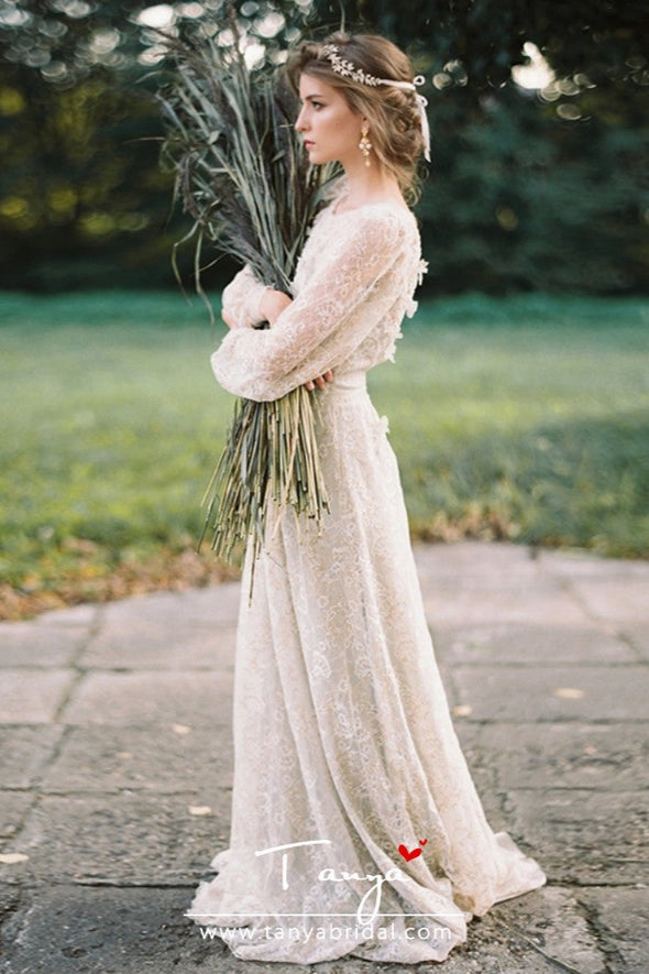 A Line Bridal Gowns Bohemian Vestido De Noivas DW213
