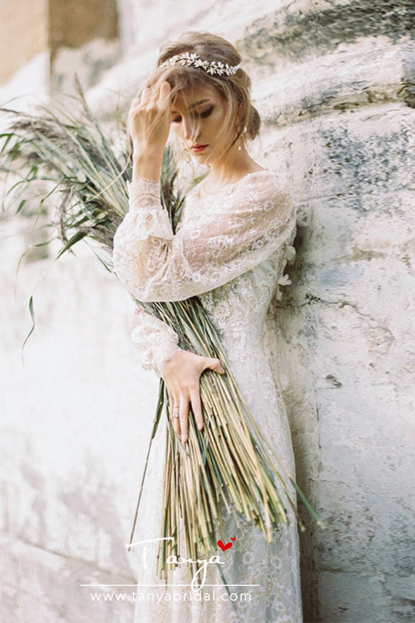 A Line Bridal Gowns Bohemian Vestido De Noivas DW213